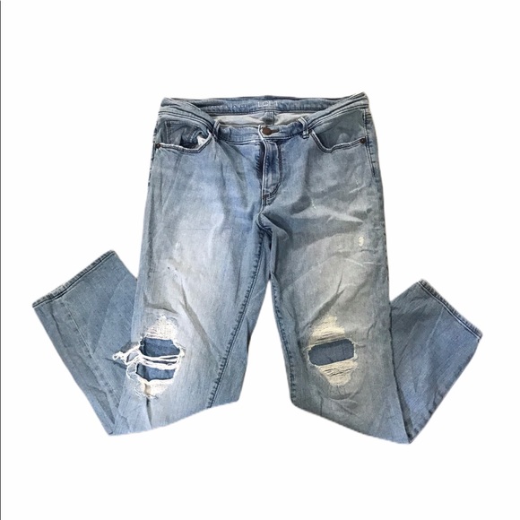 LOFT Denim - Loft Sz 6P straight leg distressed
